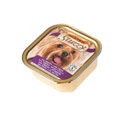 خوراک کاسه‌ای سگ ادالت مستر استوزی طعم سیرابی شیردان مدل(Mister Stuzzy Tripe) با وزن 150 گرم
