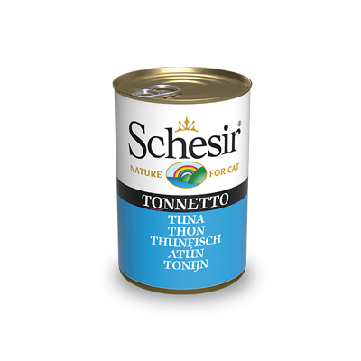 کنسرو گربه ادالت شسیر طعم ماهی تن مدل(Schesir Tuna) با وزن 140 گرم
