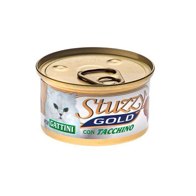 کنسرو بچه گربه استوزی گلد طعم بوقلمون مدل(Stuzzy Gold Kitten Turkey) با وزن 85 گرم