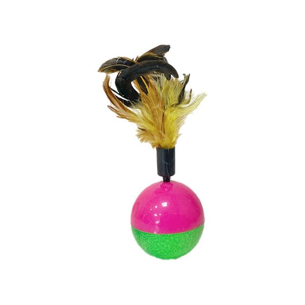 اسباب بازی گربه مدل توپ تعادلی پردار (Feathered balance ball) _ کد 1033