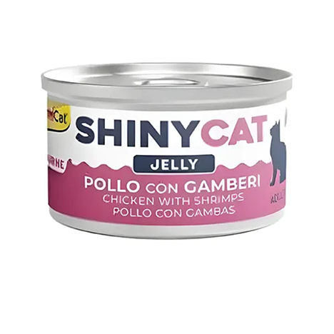 کنسرو گربه جیم کت مرغ و میگو در ژله