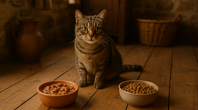 تفاوت غذای خشک گربه و مرطوب گربه