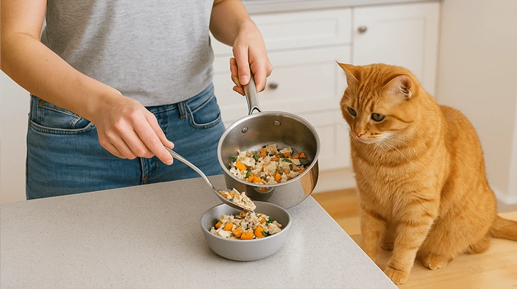 طرز تهیه غذای خانگی برای گربه