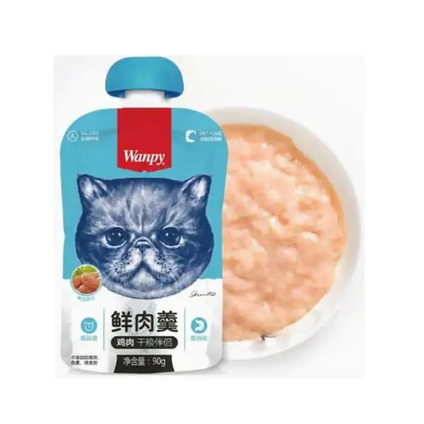 پودینگ گربه ونپی طعم مرغ 90 گرم ( چینی نویس )